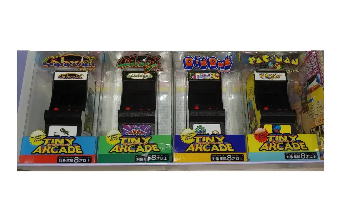tiny arcade 타이니아케이드 디그다드 겔럭시안 겔러그 팩맨 세트