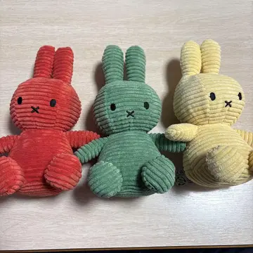 미피 봉제 인형 코듀로이 봉제 인형 3개 세트