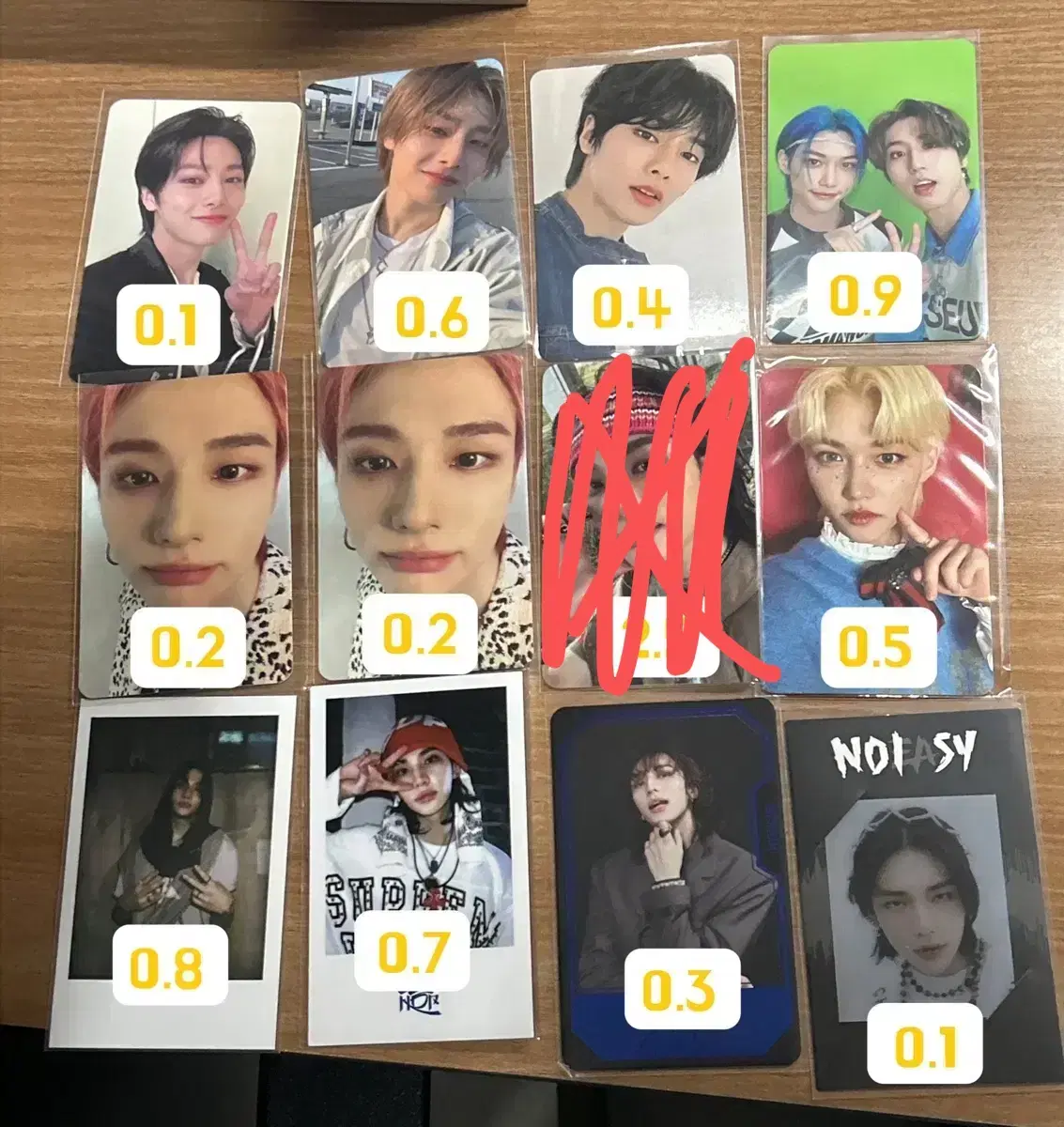 스키즈 포토카드 일괄 개별 양도