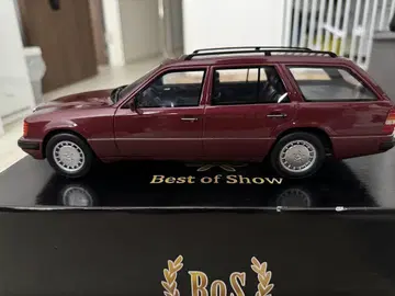 BoS 모델 메르세데스 벤츠 S124 300TE 레드 1/18
