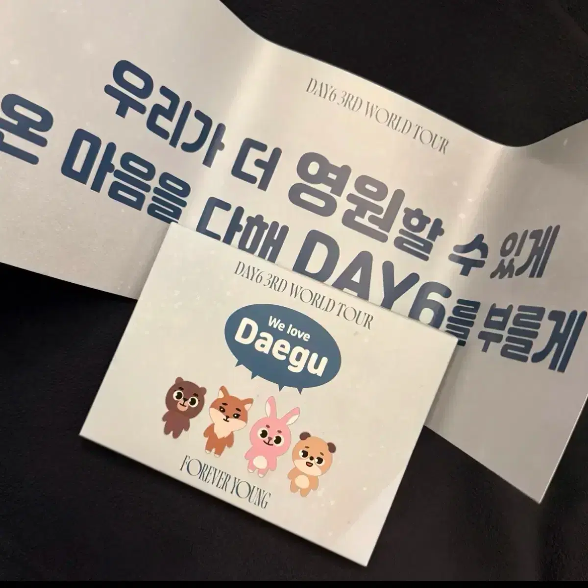 [4set 일괄] 데이식스 전국투어 콘서트 입장 특전 + 슬로건