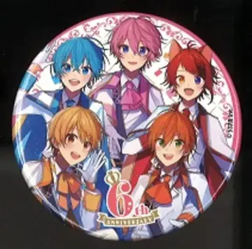 스트로베리 플린스 6주년 기념 캔뱃지