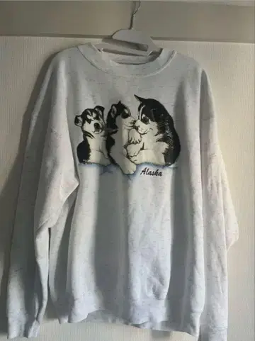 USA제 시베리안 허스키 맨투맨 빈티지 XL