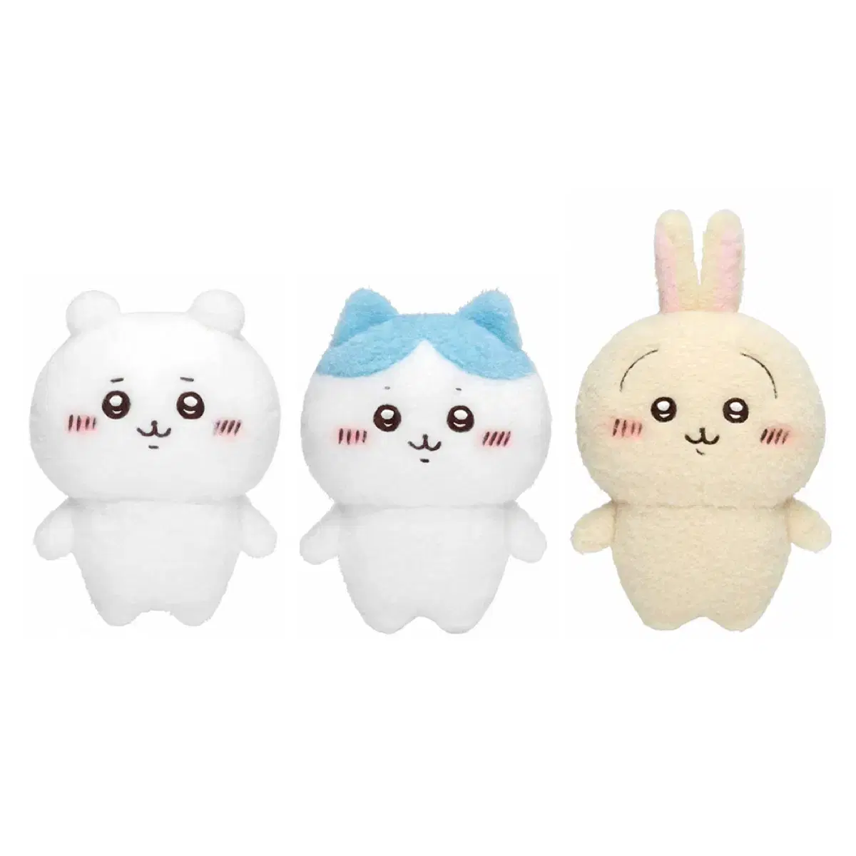 Chiikawa, Hachiware Usagi, Howa Howa, and Nui Gurunmi 3-in-1 bulk