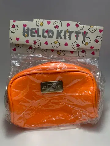 헬로키티 오렌지 파우치