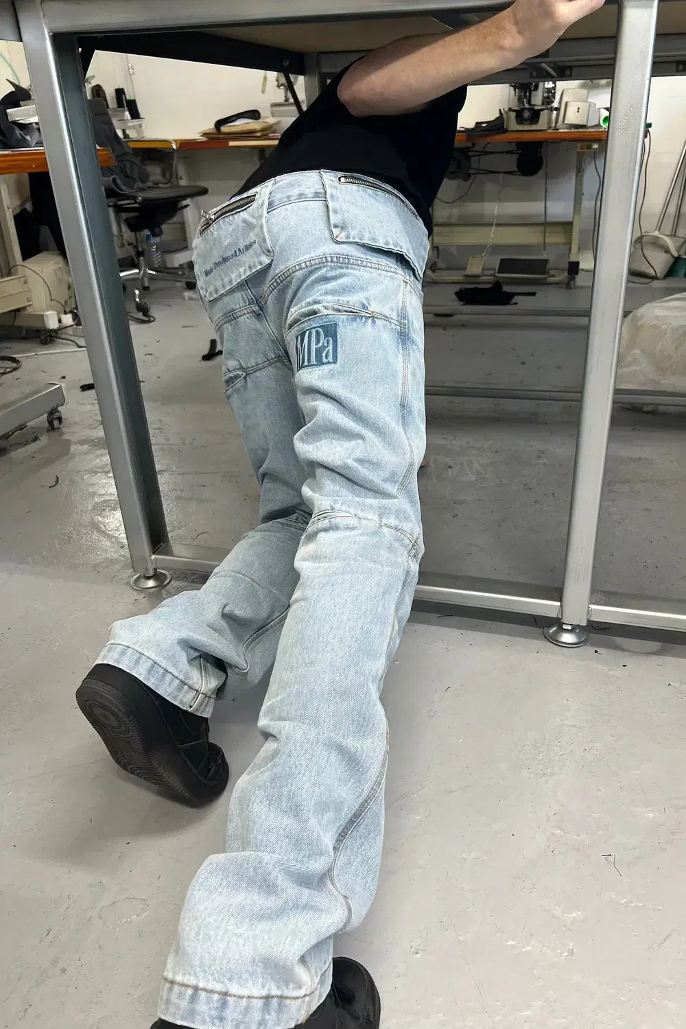 [S]플라스틱 프로덕트 MPa BAG PANTS 스틸블루