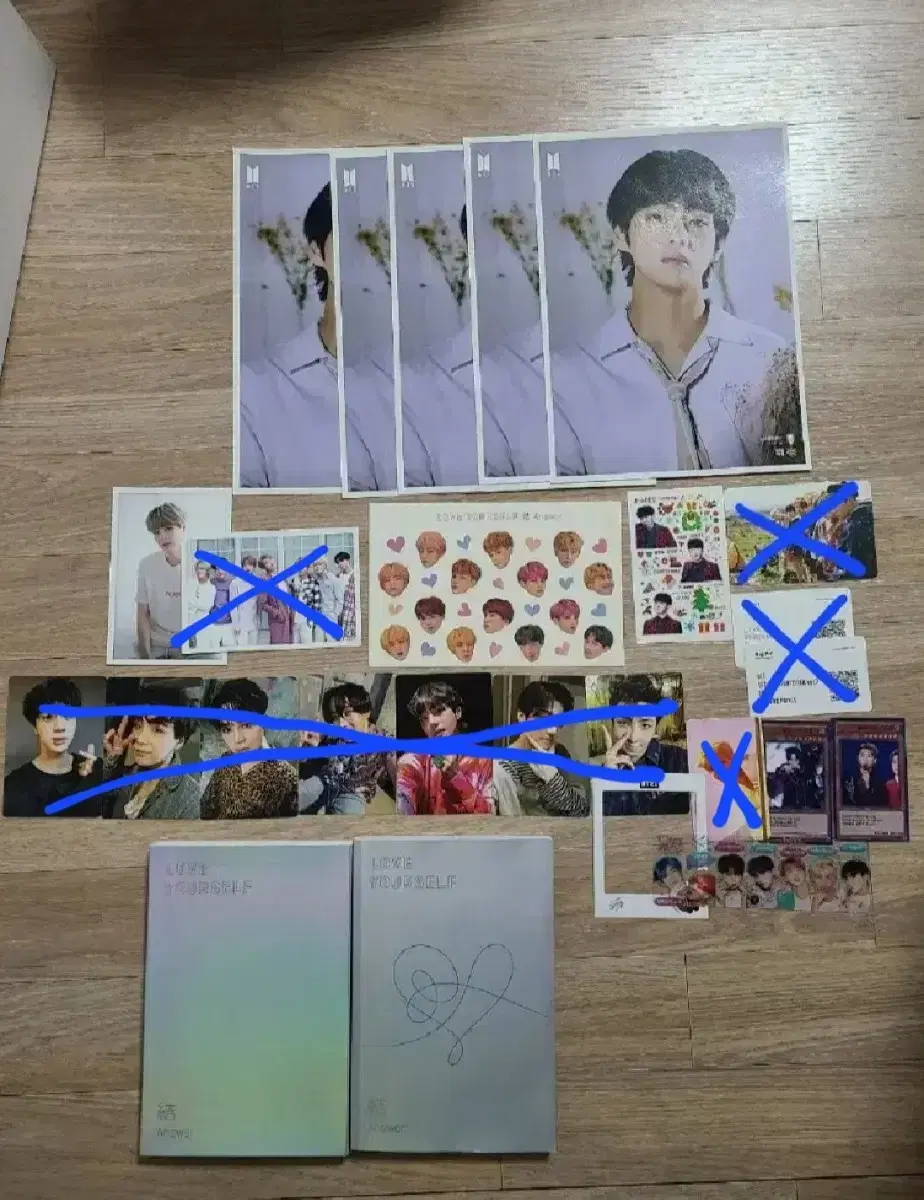 일괄) 방탄소년단 LOVE YOURSELF 앨범,포카,스티커,포스터
