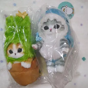 모프 샌드 징베 상어냥, 선인장냥 봉제 인형 마스코트 쥬노