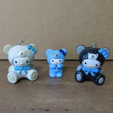 헬로키티 테디베어 인형옷 피규어 3종
