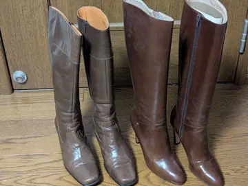 여성용 레트로 롱 부츠 세트 22.5cm