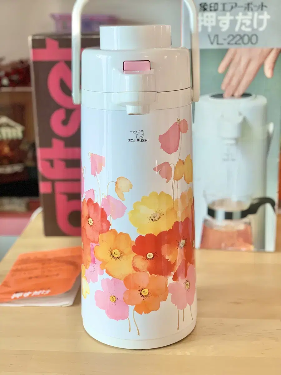 Zojirushi 특대형 보온포트 보온병 주전자 레트로 빈티지 미사용