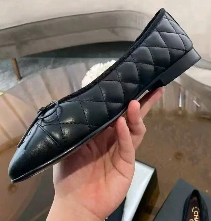 샤넬퀼팅플랫