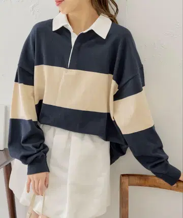 치코 배색 라거 미니 원피스