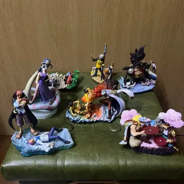 원피스 로그박스 마린포드 디오라마 피규어 7점