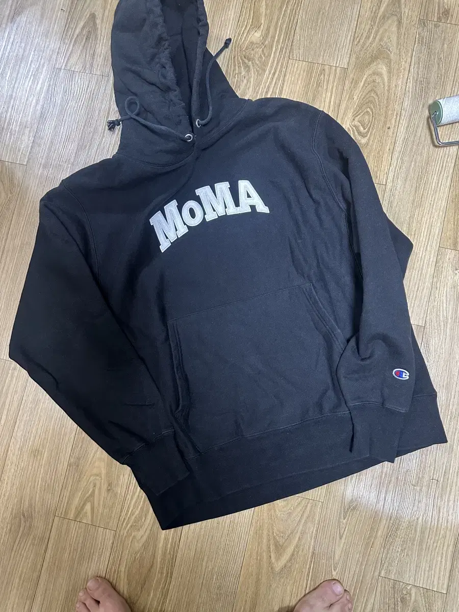 모마 챔피온 후드 블랙 L