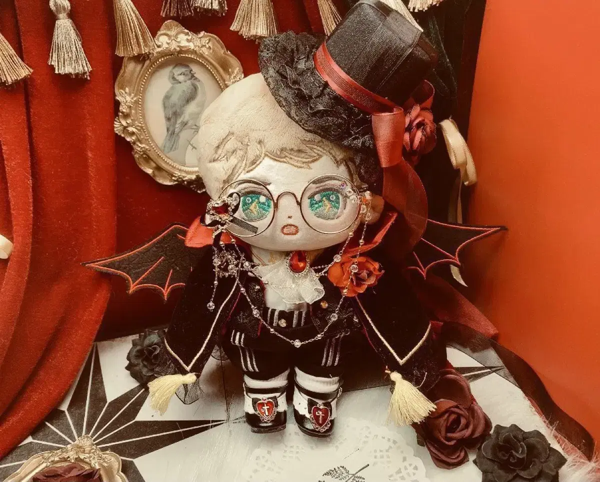 20cm 뱀파이어 옷장 풀세트 솜인형 옷