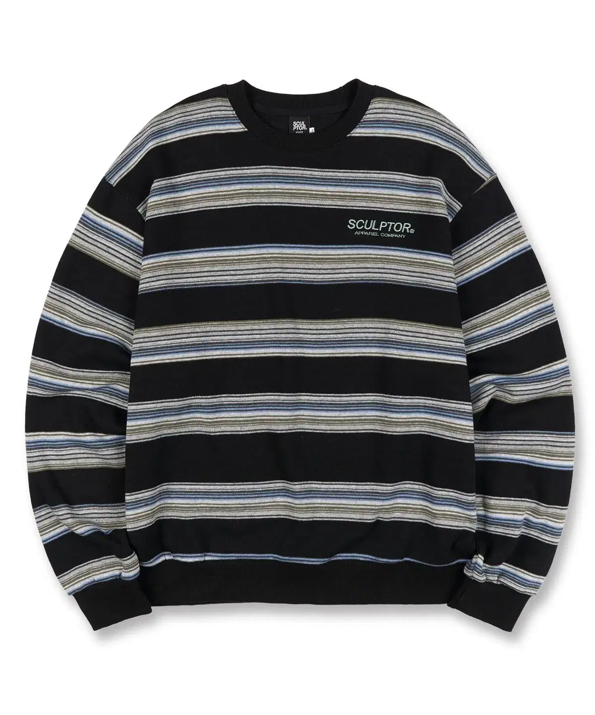 Skulltter Stripe Vintage Man-to-Man (L)