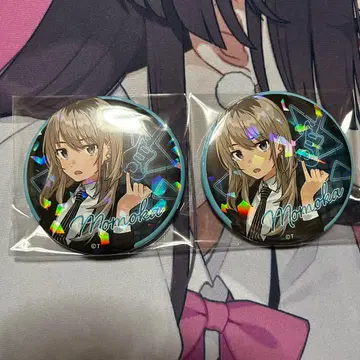 가와라키 모모카 애니버스 캔뱃지 홀로그램 75mm