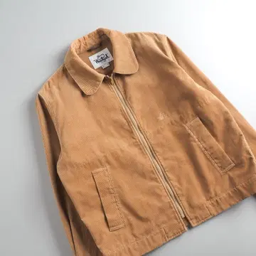 울 리치 블루종 스윙탑 코듀로이 카멜 새상품급