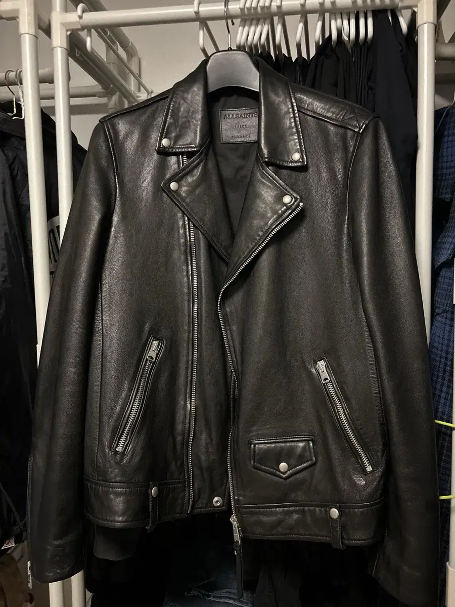 올세인츠 Milo Biker 밀로 바이커 L 가죽자켓