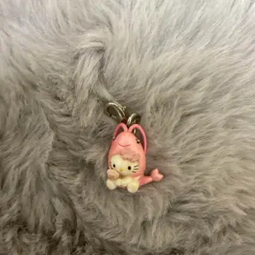 현지 키티 지퍼 마스코트 시즈오카 한정판 벚꽃 새우