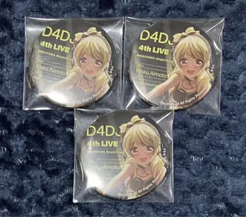 D4DJ 4th LIVE 캔뱃지 아이모토 린쿠 3개