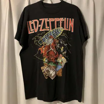 80년대 Led Zeppelin zoso screen stars 티셔츠