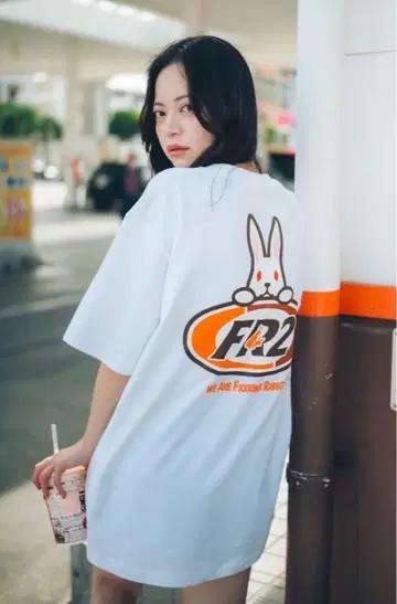 FR2 오키나와 한정판 티셔츠 화이트 L사이즈