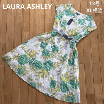 택 포함 새상품 LAURA ASHLEY 꽃무늬 롱 원피스 작약