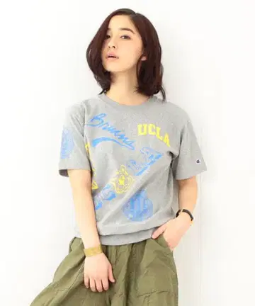 챔피온 UCLA 그레이 티셔츠