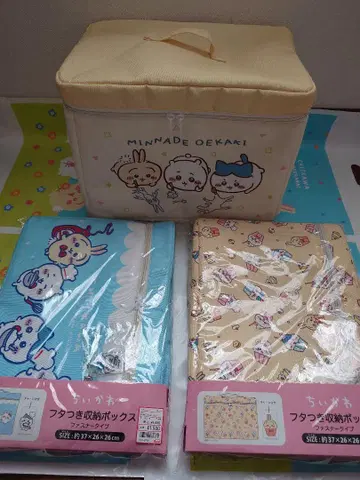 치이카와(먼작귀) 아베이 뚜껑 달린 수납 박스 토끼 하치와레