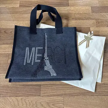 메르시 merci 토트백 미사용 새상품 에펠탑