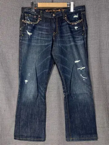 Y2K 00s RUEHL NO.925 데미지 가공 청바지 규칙 넘버