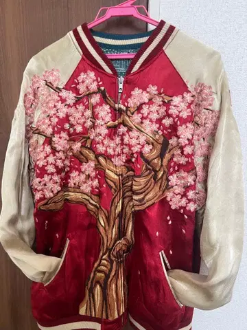 백화요란 스카잔 벚꽃 자수