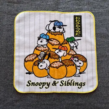 스누피 타운 타코야키 노점 미니 타월 스누피 오사카 우메다