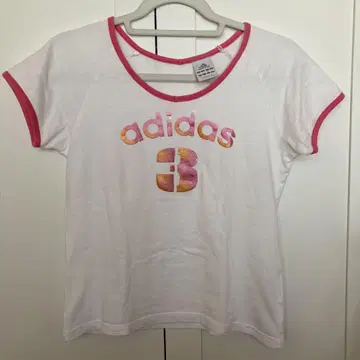 아디다스 아디다스 반팔 린가 티셔츠 그라데이션 라메 핑크