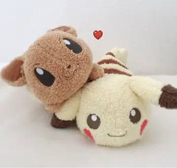포켓몬 제일복권 B상 푹신한 봉제 인형 피카츄 이브이 2014