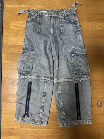 자라 80년대 카고 팬츠 하프 팬츠