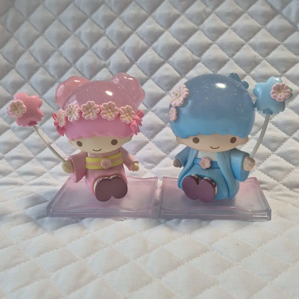 Bulk) Little Twin Stars Kikilala Japanese sweets Sakura figurine