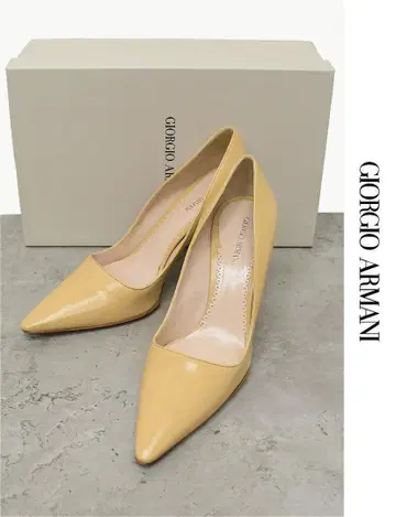HGD-X295/GIORGIO ARMANI 펌프스 22.5cm 베이지