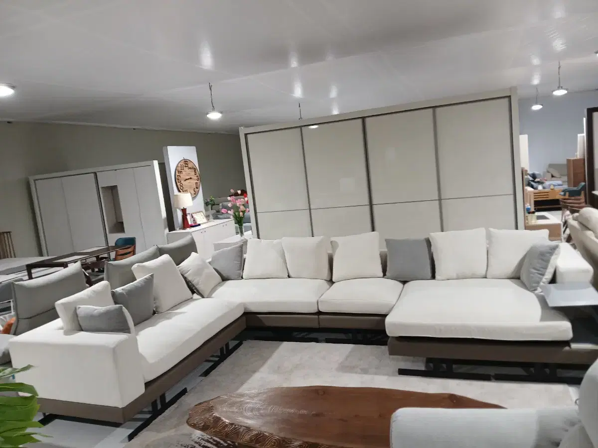 Large Fabric Sofa