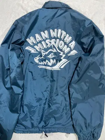MAN WITH A MISSION 나일론 자켓 네이비 S사이즈