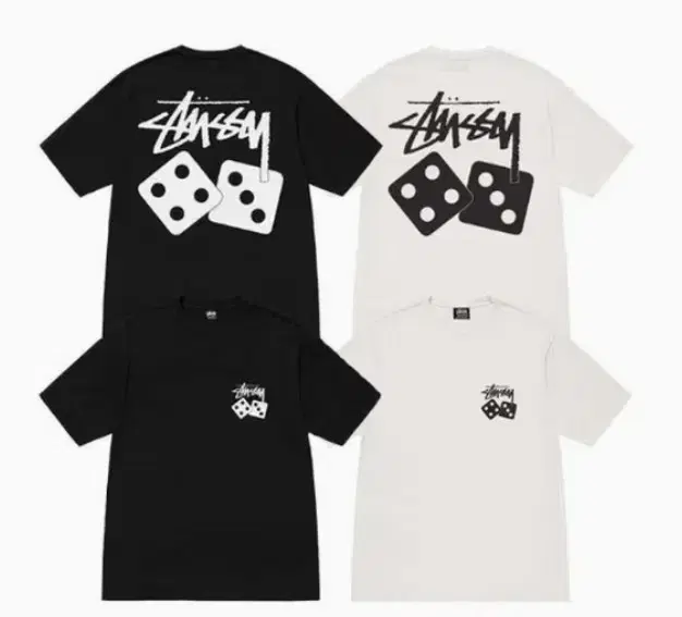 [미개봉/무료배송] STUSSY 주사위 반팔
