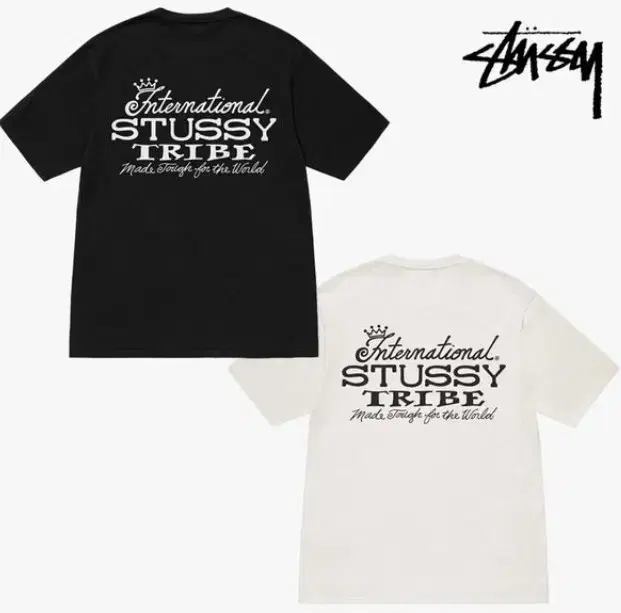 [미개봉/무료배송] STUSSY 트라이브 반팔
