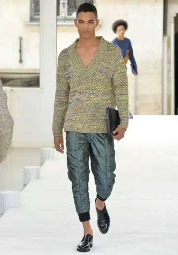 15ss 이세이미야케 남성용 조거 팬츠 그린