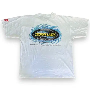 트로피 레이크스 버드와이저 소매 프린트 티셔츠 90년대 00년대