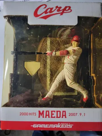 히로시마 도요카프 2000안타 기념 마에다 토모노리 피규어 레어템