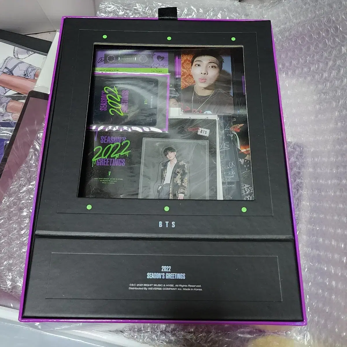 방탄 2022 시그 풀박 마그넷 태형 뷔