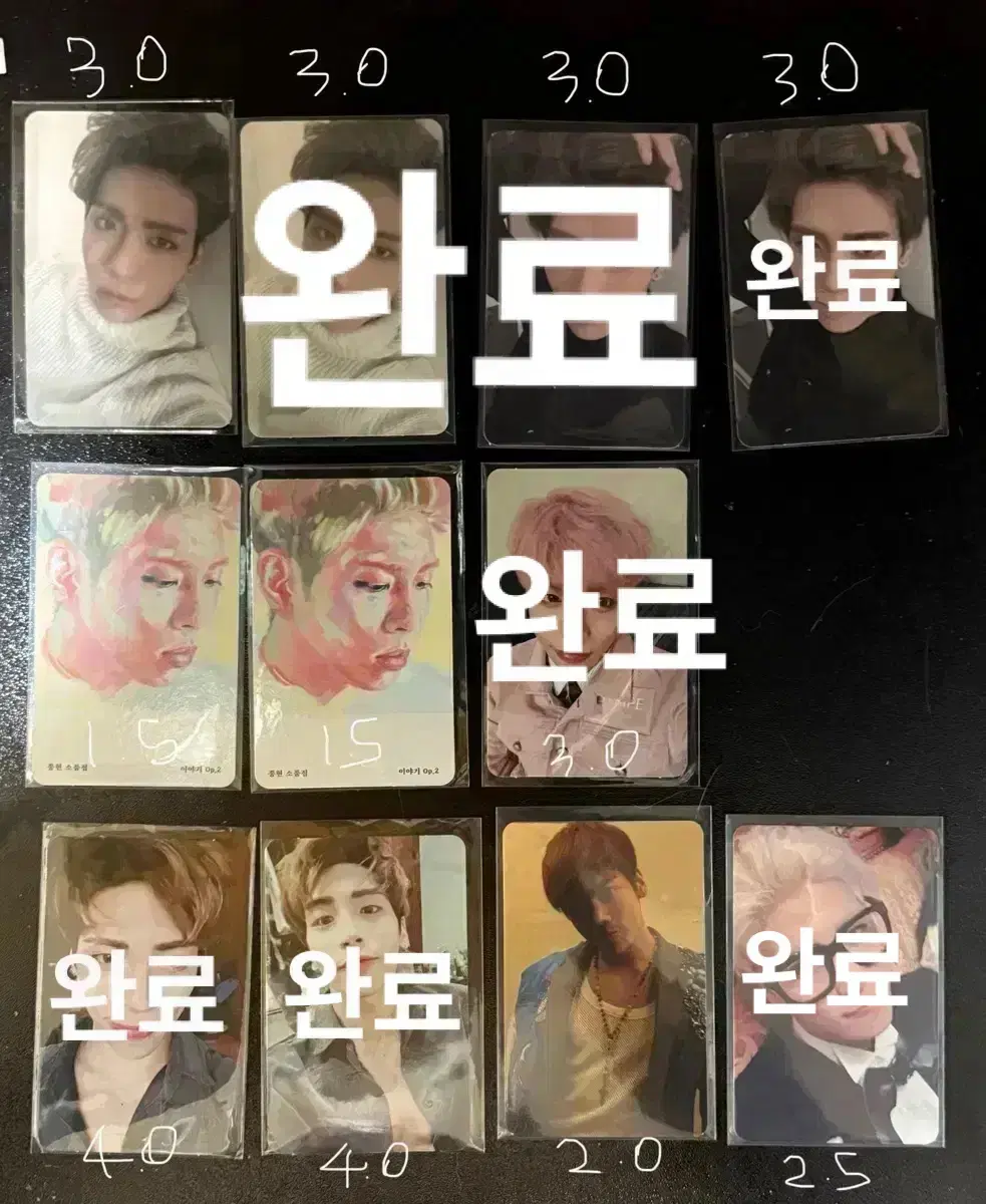 jonghyun, a collection of props from Shinee, I like the bass, Merry Me, Sherlock, One and One Poca