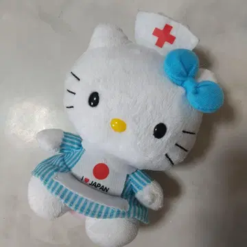 헬로키티 봉제 인형 빨간색 십자가 간호사